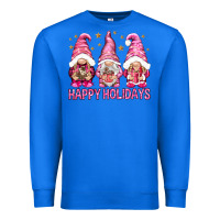 True Royal Happy holidays with gnomes Premium Sweatshirt - NancyCooperArtShop