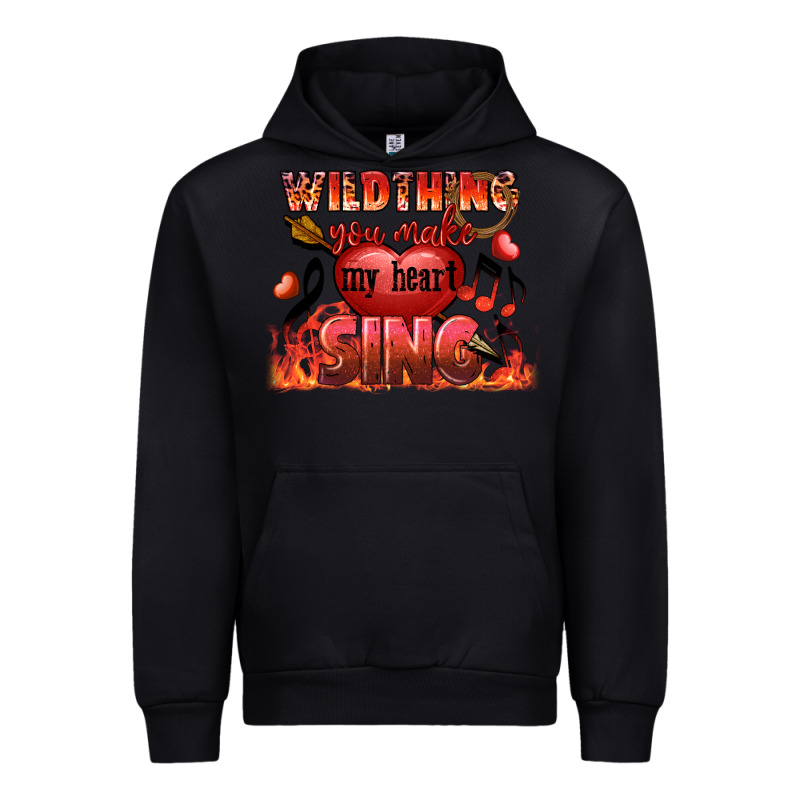 Valentine's Day Wild Thing You Make My Heart Sing Urban Hoodie by FaDigitalArtStudio | Teevron