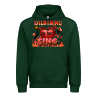 Forest Green Valentine's Day wild thing you make my heart sing Urban Hoodie - FaDigitalArtStudio
