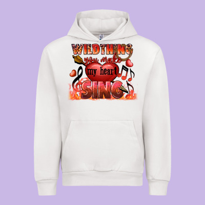 Valentine's Day Wild Thing You Make My Heart Sing Urban Hoodie Designed By Fadigitalartstudio