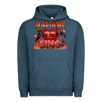 Pigment Midnight Navy Valentine's Day wild thing you make my heart sing Urban Hoodie - FaDigitalArtStudio