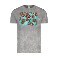 Cloud Rock red roses with leopard background Vintage Tee - LillyAllenDesigns