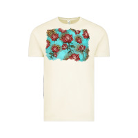 Vintage Arctic red roses with leopard background Vintage Tee - LillyAllenDesigns