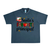 Midnight Navy santa's favorite principal Urban Heavy Tee - AdoDesignShop