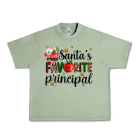 Oil Green santa's favorite principal Urban Heavy Tee - AdoDesignShop
