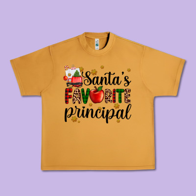 Santa's Favorite Principal Urban Heavy Tee Designed By Adodesignshop
