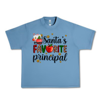 Pebble Blue santa's favorite principal Urban Heavy Tee - AdoDesignShop