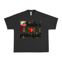 Pigment Black santa's favorite principal Urban Heavy Tee - AdoDesignShop