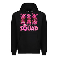 Black breast cancer afro gnomies support squad Premium Hoodie - texasbilliewilder