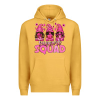 Mustard breast cancer afro gnomies support squad Premium Hoodie - texasbilliewilder
