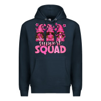 Navy breast cancer afro gnomies support squad Premium Hoodie - texasbilliewilder