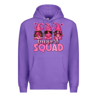 Purple breast cancer afro gnomies support squad Premium Hoodie - texasbilliewilder