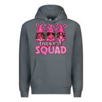 Rock breast cancer afro gnomies support squad Premium Hoodie - texasbilliewilder
