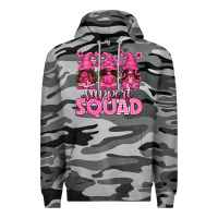 Slate Camo breast cancer afro gnomies support squad Premium Hoodie - texasbilliewilder