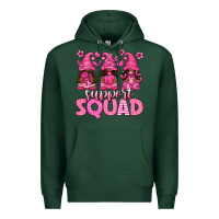 Sports Green breast cancer afro gnomies support squad Premium Hoodie - texasbilliewilder