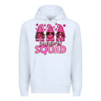 White breast cancer afro gnomies support squad Premium Hoodie - texasbilliewilder