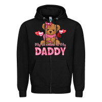 Black my valentine is my daddy Zipper Hoodie - LillyAllenDesigns