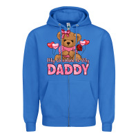 True Royal my valentine is my daddy Zipper Hoodie - LillyAllenDesigns