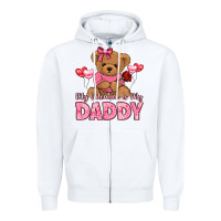 White my valentine is my daddy Zipper Hoodie - LillyAllenDesigns