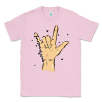 Bubblegum Pink love needs no words Classic Tee - MaliasSmallBusiness