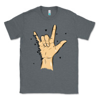Charcoal Heather love needs no words Classic Tee - MaliasSmallBusiness