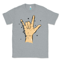 Heather Grey love needs no words Classic Tee - MaliasSmallBusiness