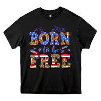 Black Born to be free Heavy Core Tee - Neo Western