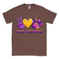 Chestnut peace love dogs Classic Tee - AdoDesignShop