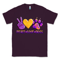 Plum peace love dogs Classic Tee - AdoDesignShop