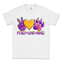 White peace love dogs Classic Tee - AdoDesignShop