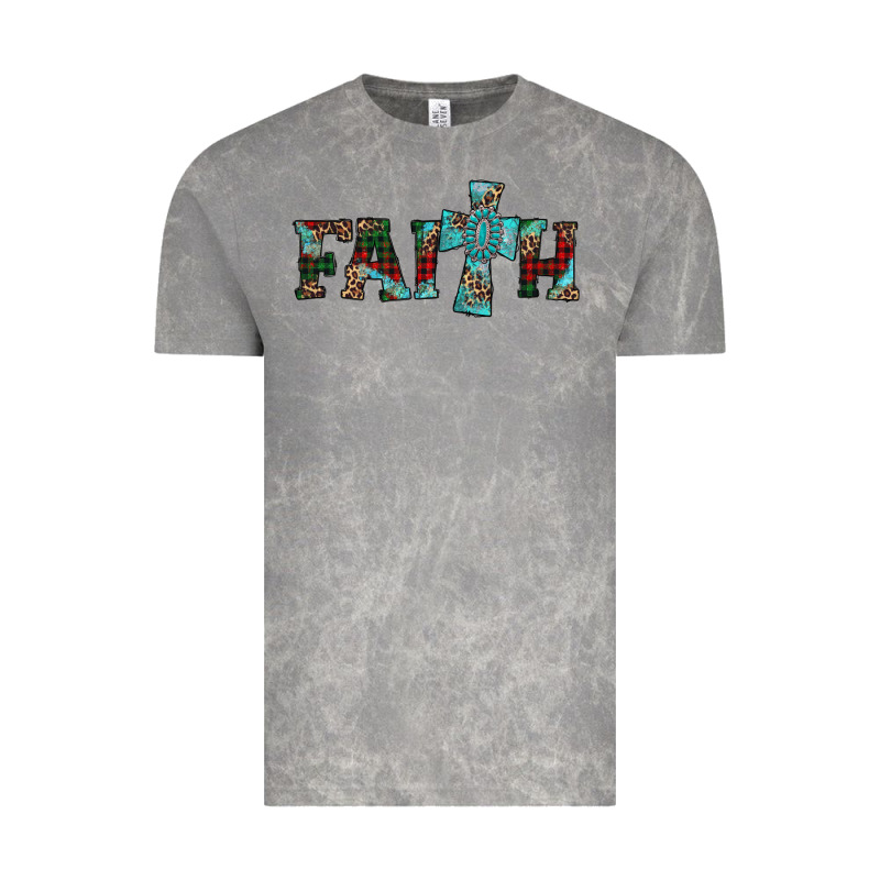 Faith Christmas Cross Vintage Tee by AdoDesignShop | Teevron