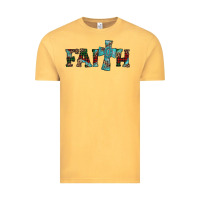 Vintage Mustard faith christmas cross Vintage Tee - AdoDesignShop