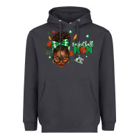 Smoke Afro Messy Bun Full Face Basketball Mom Heavyweight Hoodie - texasbilliewilder