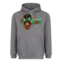 Storm Afro Messy Bun Full Face Basketball Mom Heavyweight Hoodie - texasbilliewilder