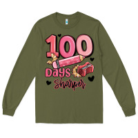 Army Green 100 days sharper school Long Sleeve Tee - MaliasSmallBusiness