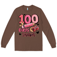 Chestnut 100 days sharper school Long Sleeve Tee - MaliasSmallBusiness