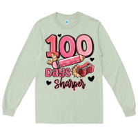Matcha 100 days sharper school Long Sleeve Tee - MaliasSmallBusiness