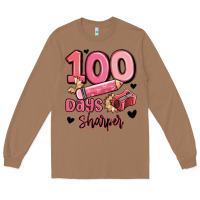 Toasted Coconut 100 days sharper school Long Sleeve Tee - MaliasSmallBusiness