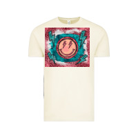 Vintage Arctic western lightning bolt smiling face turquoise Vintage Tee - BarkalooDesign