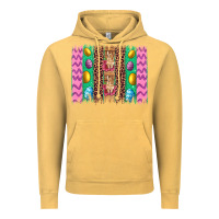 Vintage Mustard easter leopard egg bunny brush stroke Vintage Hoodie - Artiststas