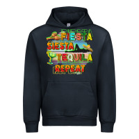 Navy Fiesta siesta tequila repeat Urban Hoodie - FaDigitalArtStudio