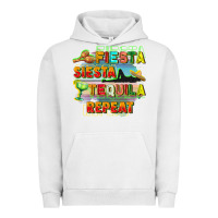 Pigment Lunar Rock Fiesta siesta tequila repeat Urban Hoodie - FaDigitalArtStudio