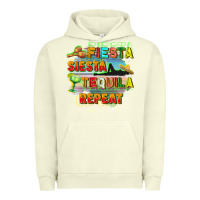Pigment Pistachio Fiesta siesta tequila repeat Urban Hoodie - FaDigitalArtStudio