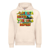Sandshell Fiesta siesta tequila repeat Urban Hoodie - FaDigitalArtStudio