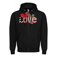 Black love Zipper Hoodie - LillyAllenDesigns