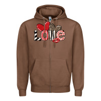 Chestnut love Zipper Hoodie - LillyAllenDesigns