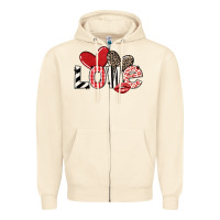 Sandshell love Zipper Hoodie - LillyAllenDesigns