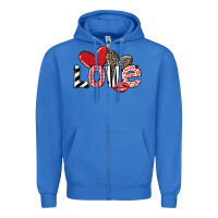 True Royal love Zipper Hoodie - LillyAllenDesigns