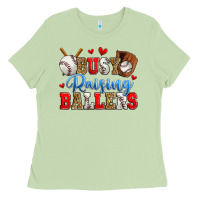 Matcha busy raising ballers baseball Ladies Tee - Zillion Design Studio