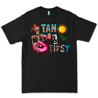 Black Tan Tipsy Premium Tee - CowhideDigitalArt